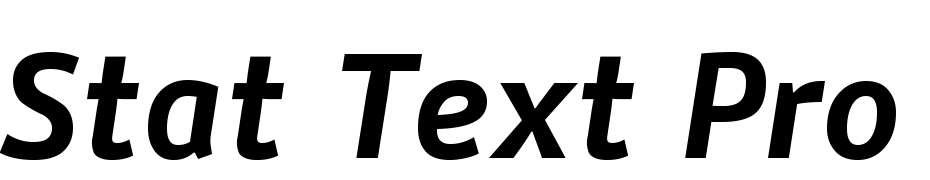 Stat Text Pro Bold Italic Yazı tipi ücretsiz indir